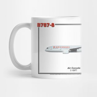 Boeing B787-8 - Air Canada (Art Print) Mug